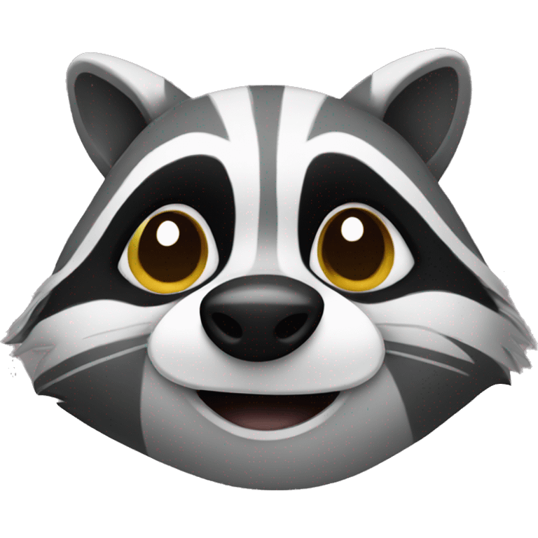 Sneaky little raccoon emoji