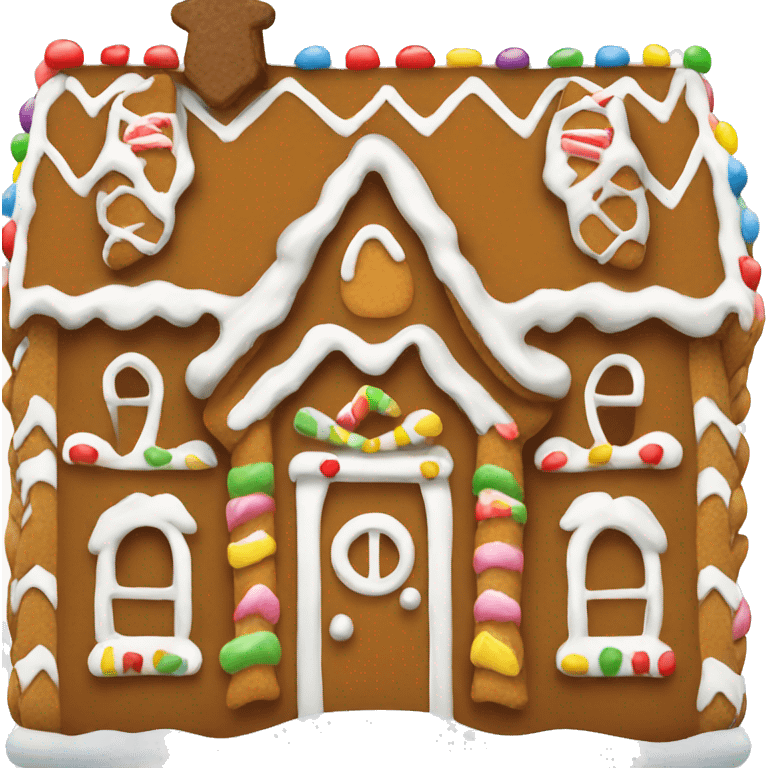 gingerbread house emoji