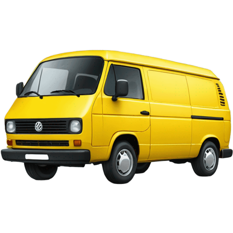 Yellow VW T4 emoji