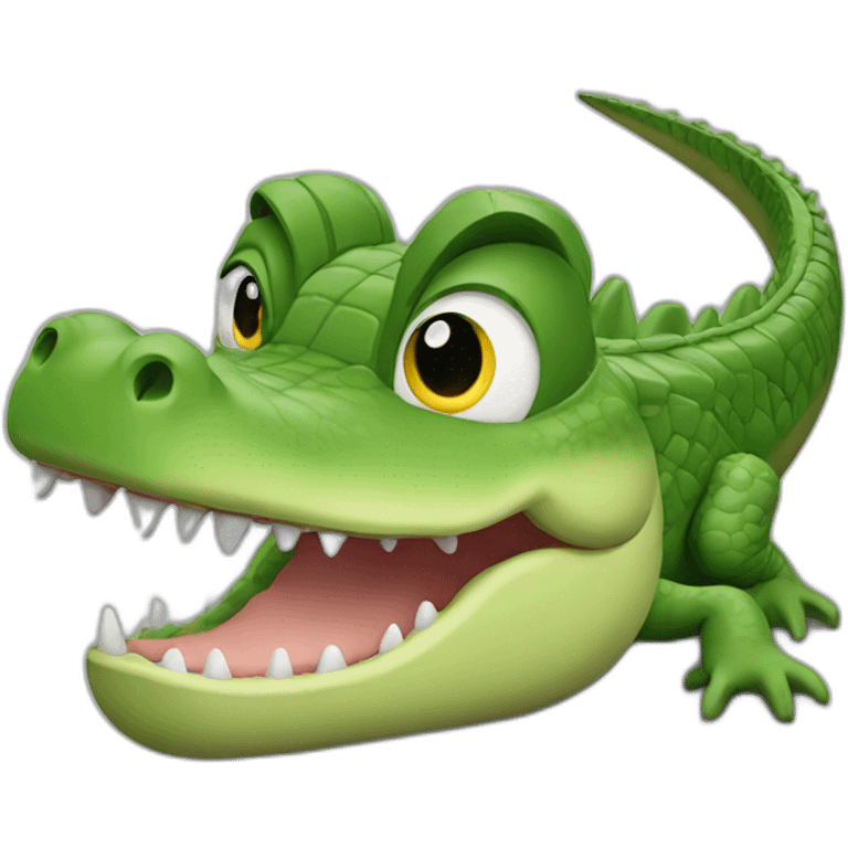 chat sur crocodile emoji