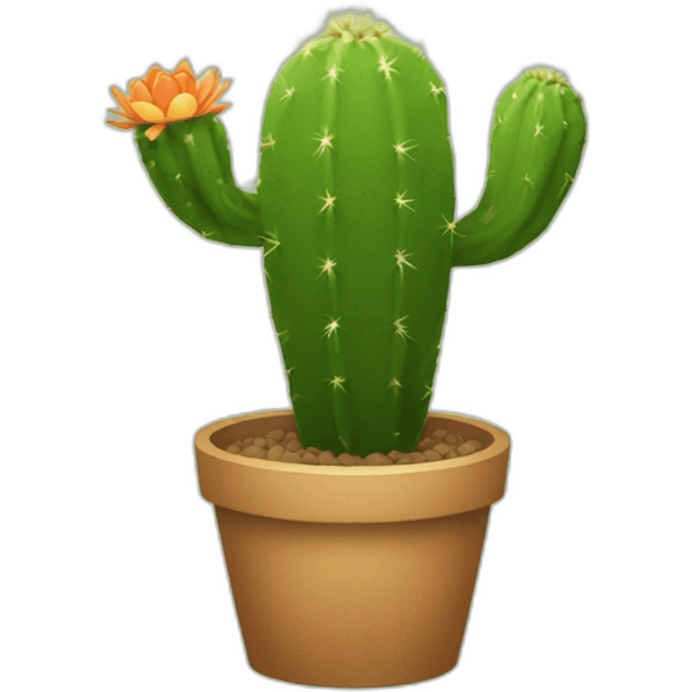 Un cactus vivant emoji