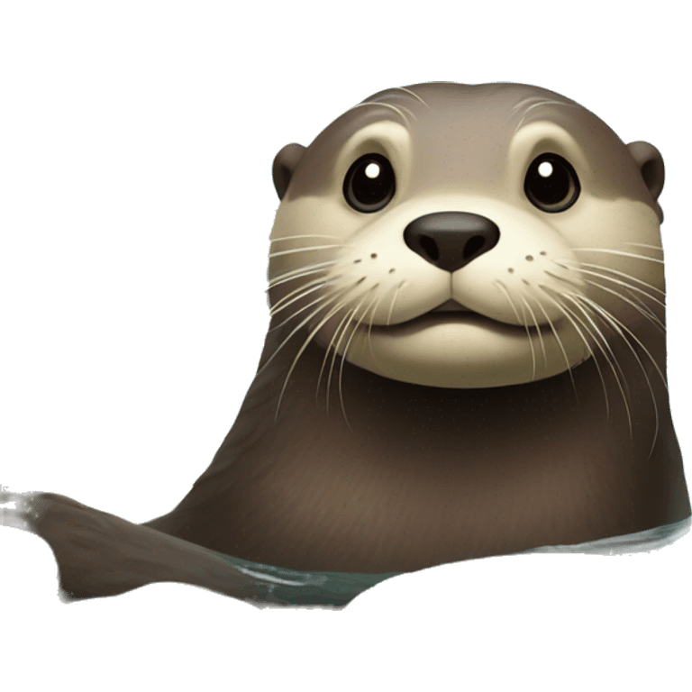 otter in lake emoji