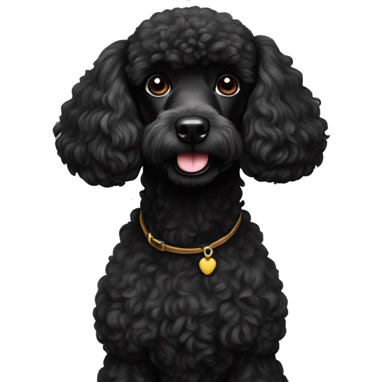 Black poodle emoji