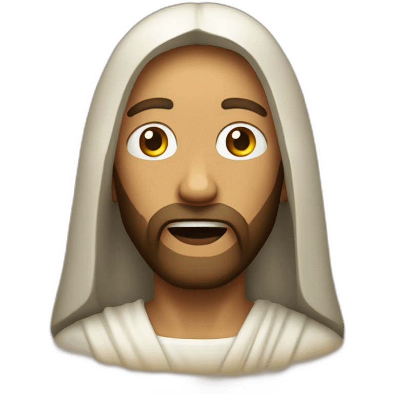 Jesus is surprised emoji