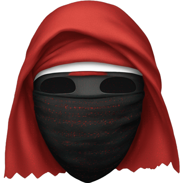 Masked with a red shemagh emoji