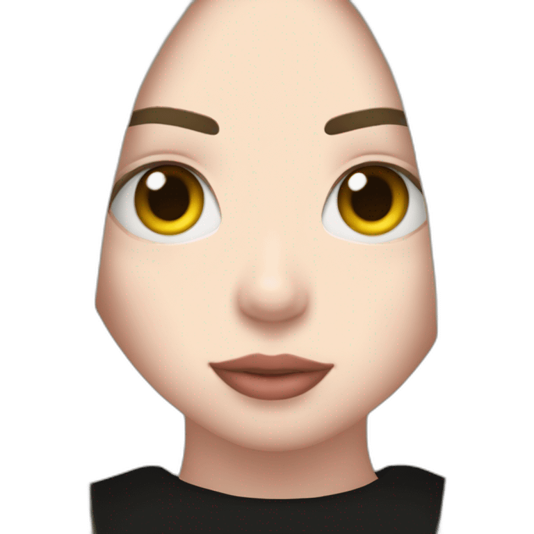 Billie eilish red and black hair emoji