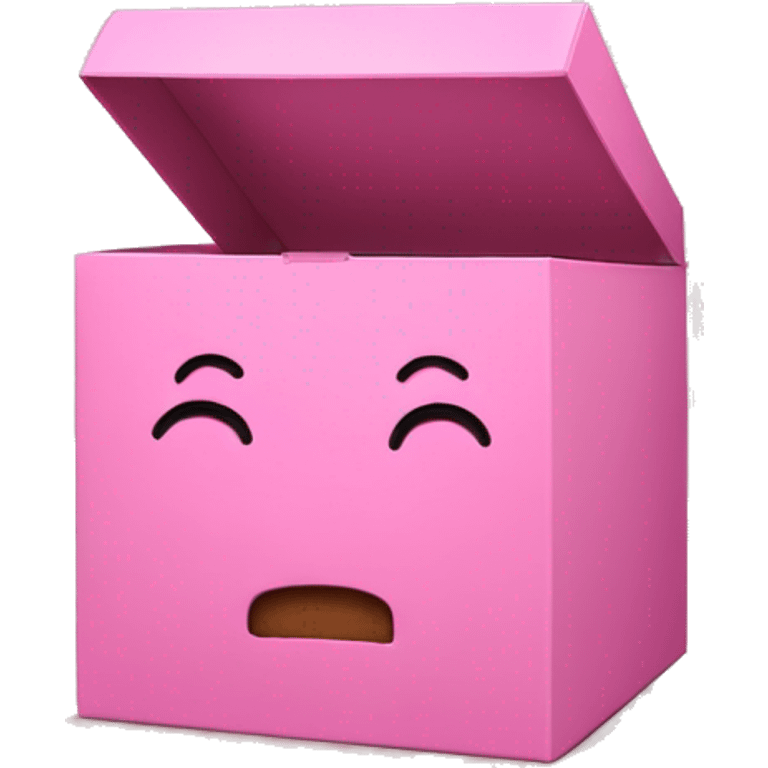 A pink box that says “crumbl” on top and is long emoji