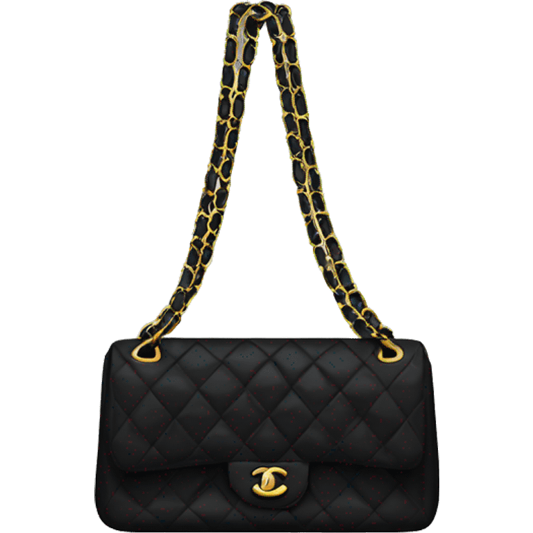 Black Chanel bag emoji