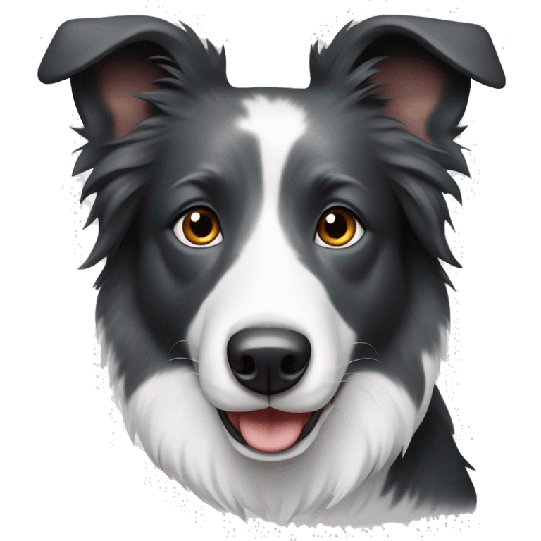 Border collie gris y blanco  emoji