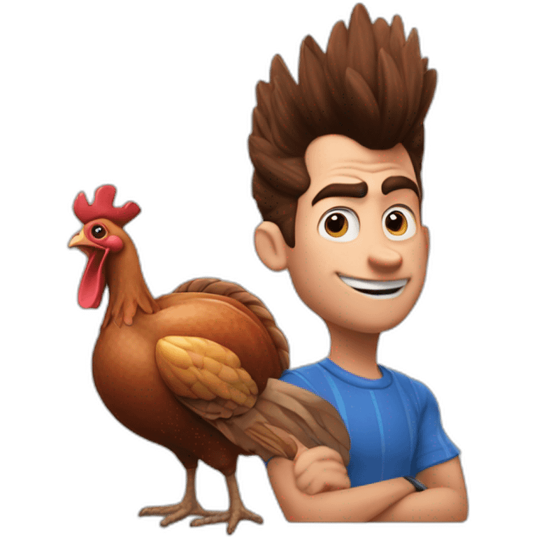 jimmy neutron with a turkey emoji