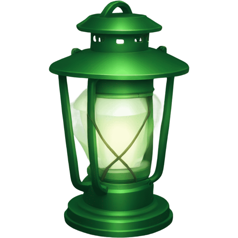 Lantern green in color emoji