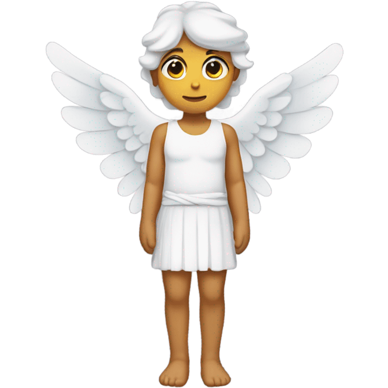 An angel with bandaged knees  emoji