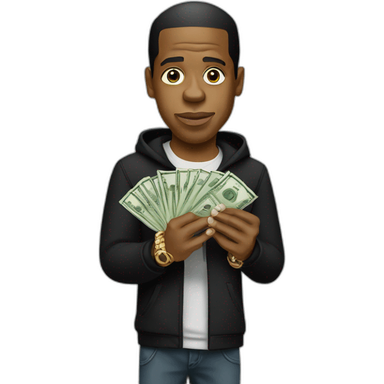 jay-z holding money emoji