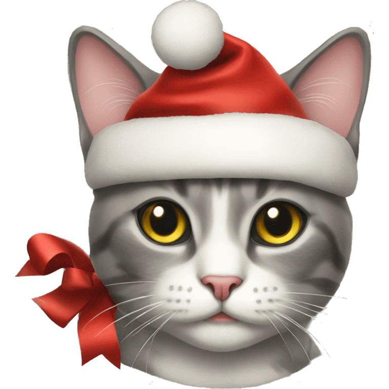 Christmas cat emoji