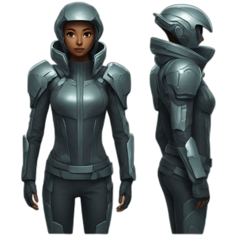 futuristic Galactic Vanguard Jackets armored emoji