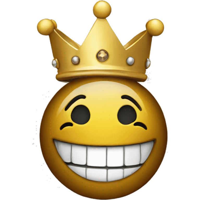 Smile with crown emoji