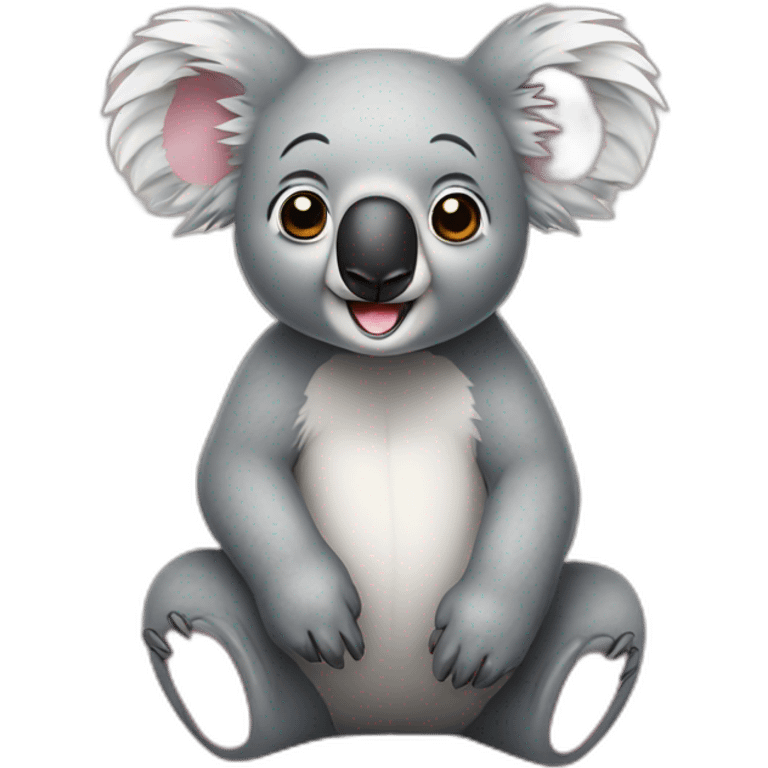 Koala sur nounours emoji