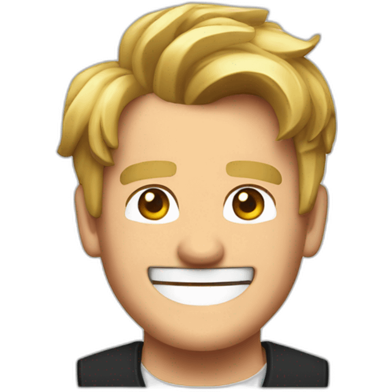 Gordon Ramsey happy pixel emoji