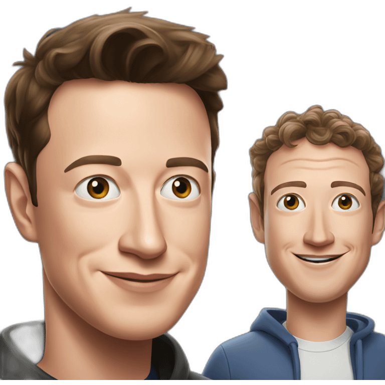 elon musk and mark zuckerberg emoji