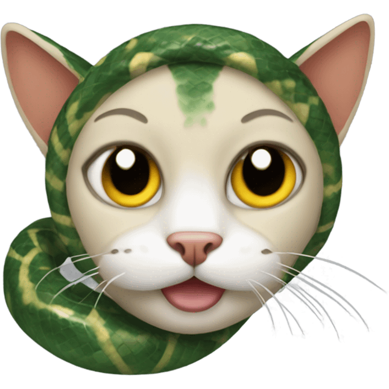 cat in a snake costume emoji