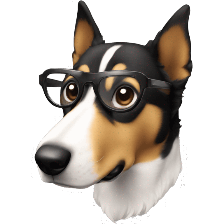 chien abvec des lunettes emoji