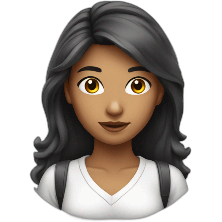 Sexy student girl emoji