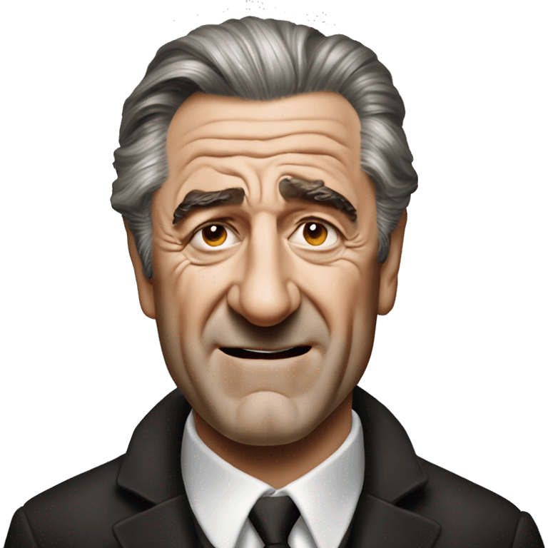 robert deniro portrait realistic rotten teeth swaggy haircut emoji