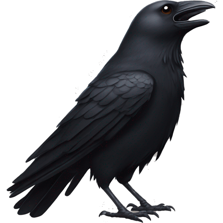 a crow that screams emoji