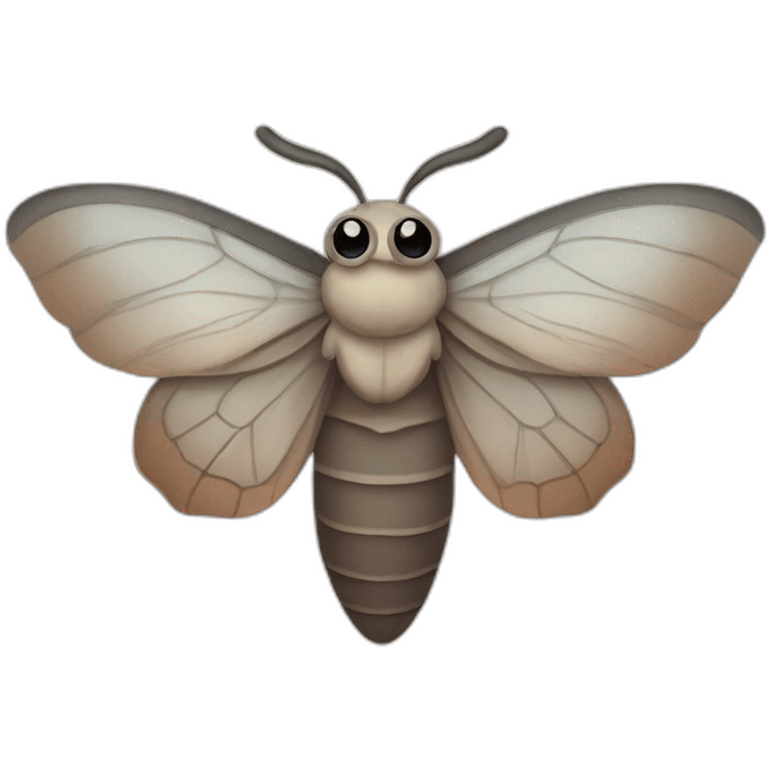 Cute moth emoji