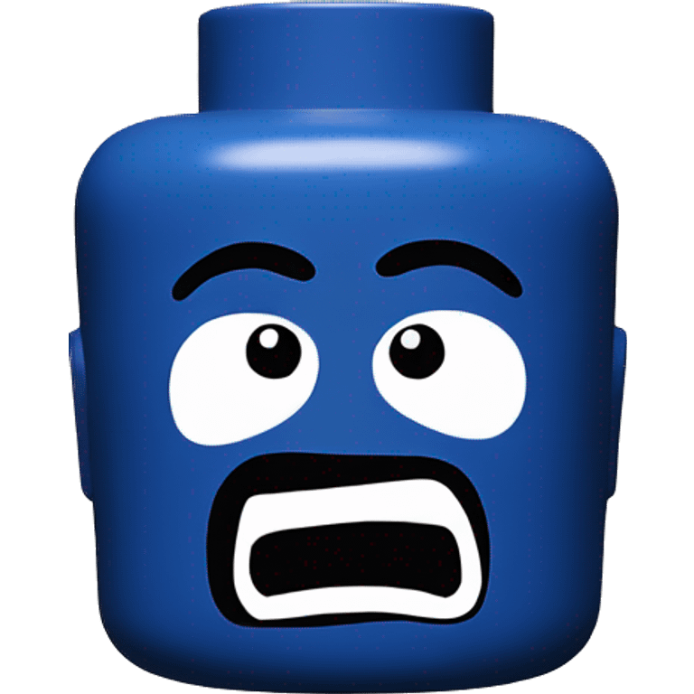 shocked and scared lego man emoji