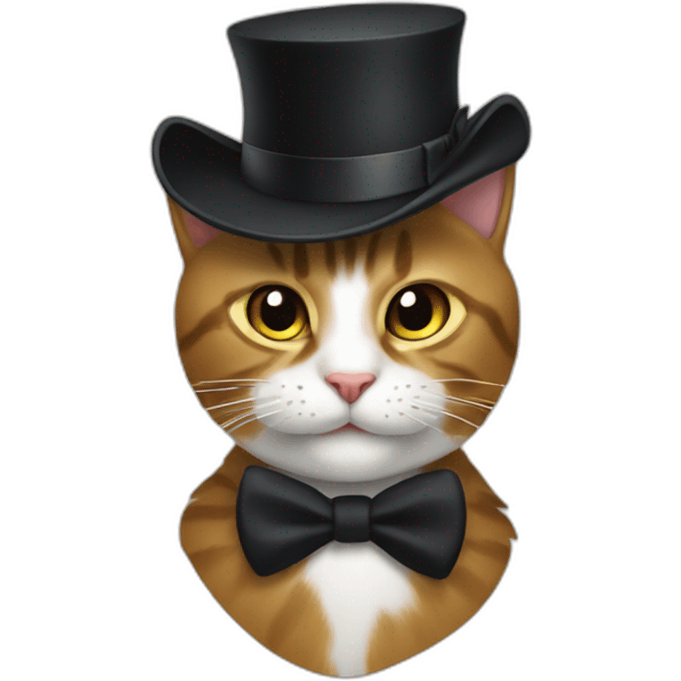 catjam with a top hat emoji