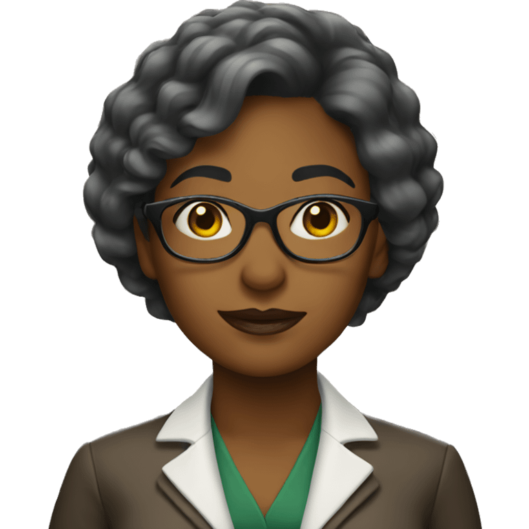 woman librarian of color emoji