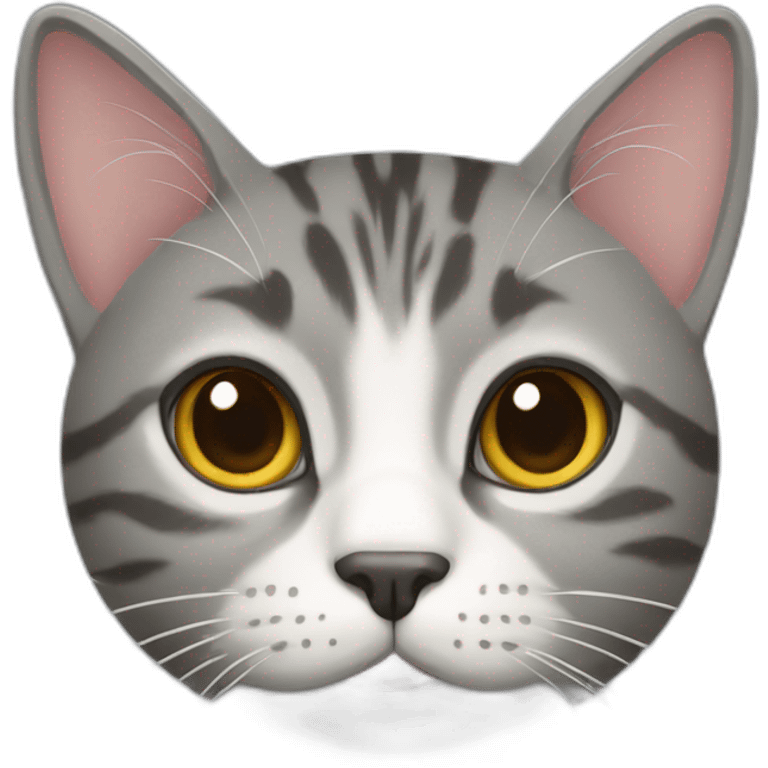 grey tabby cat emoji