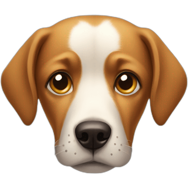 Dog side-eyeing someone emoji