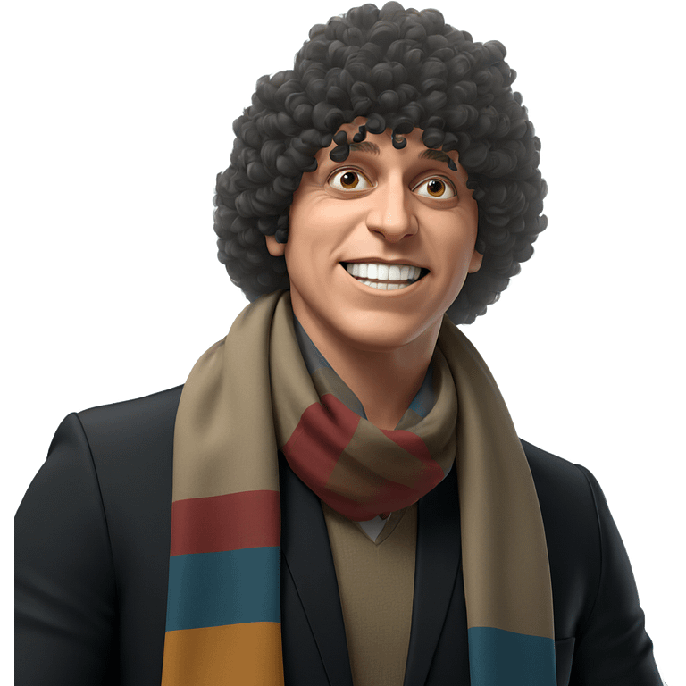 stylish boy with afro scarf emoji