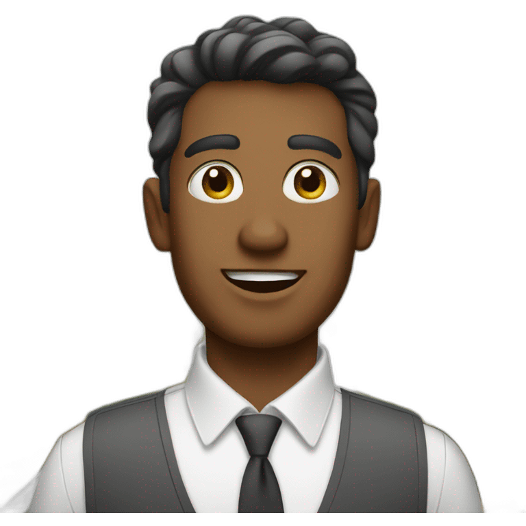 supermarket salesman emoji