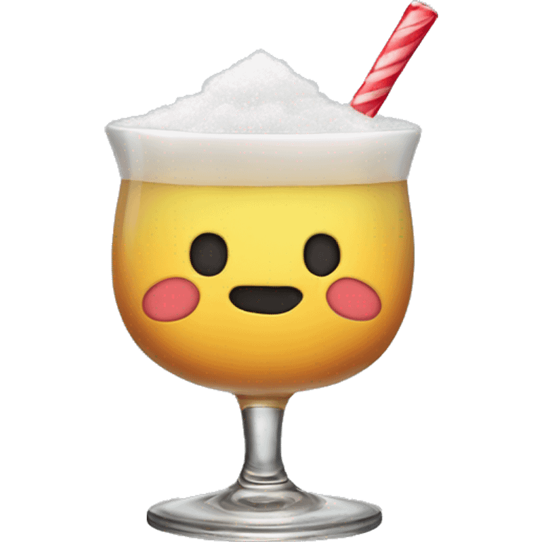 New Year's drink sugar rim emoji