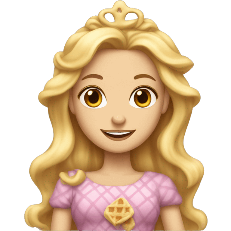 blonde waffle princess emoji