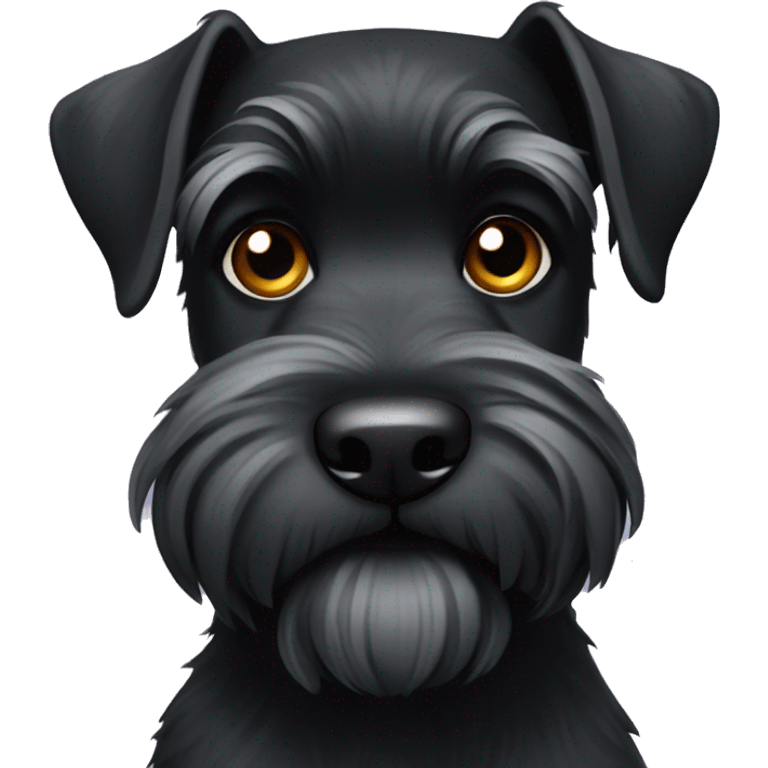 Black schnauzer  emoji