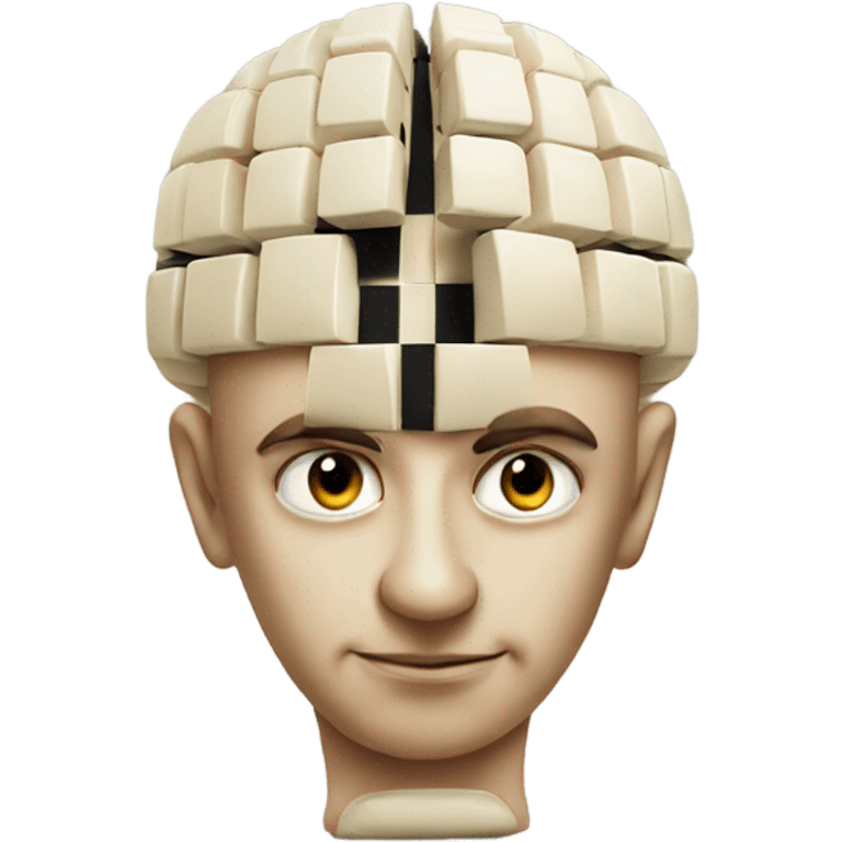 a chess brain emoji