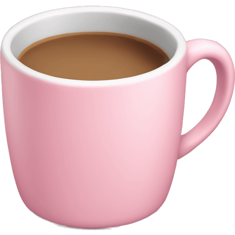 pastel pink coffee cup emoji