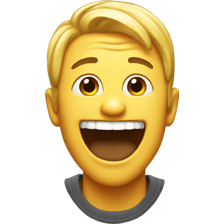 an emoji laughing at us emoji