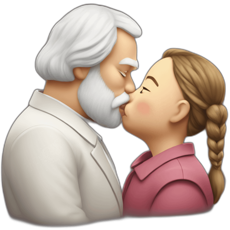 fat greta thunberg kisses the karl marx emoji