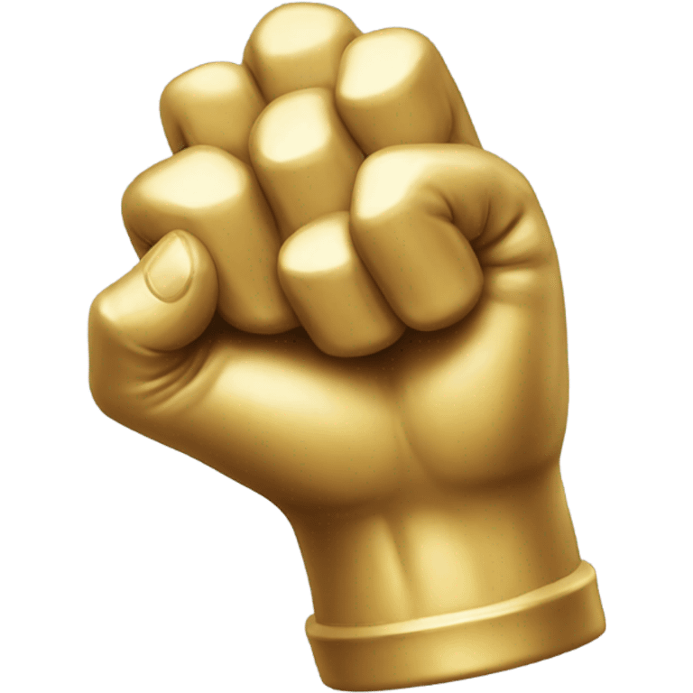 Golden knuckles ￼ emoji