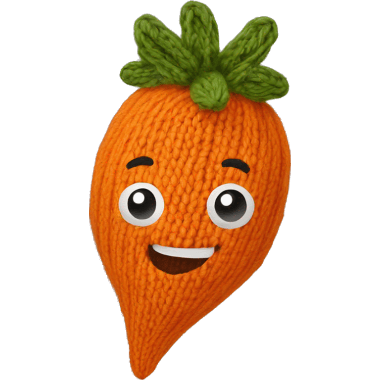 knitted carrot emoji