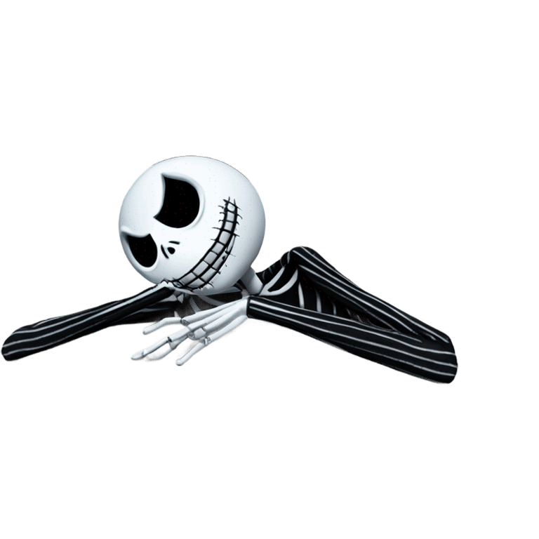 Jack skellington laying in bed emoji