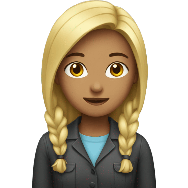 A girl working emoji