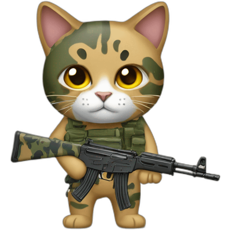 ak-47 with cat camo emoji