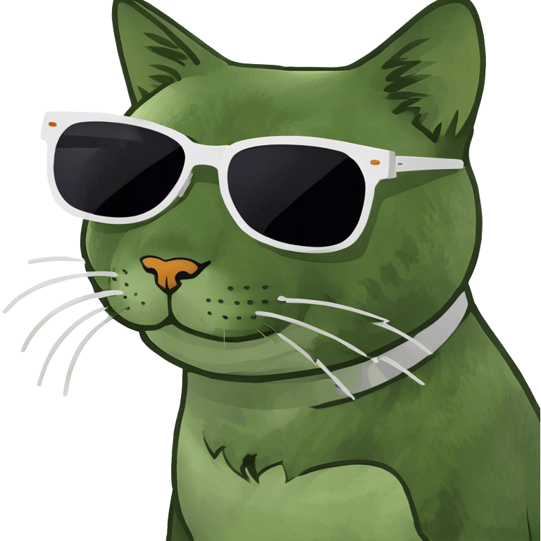 Cat with sunglasses emoji