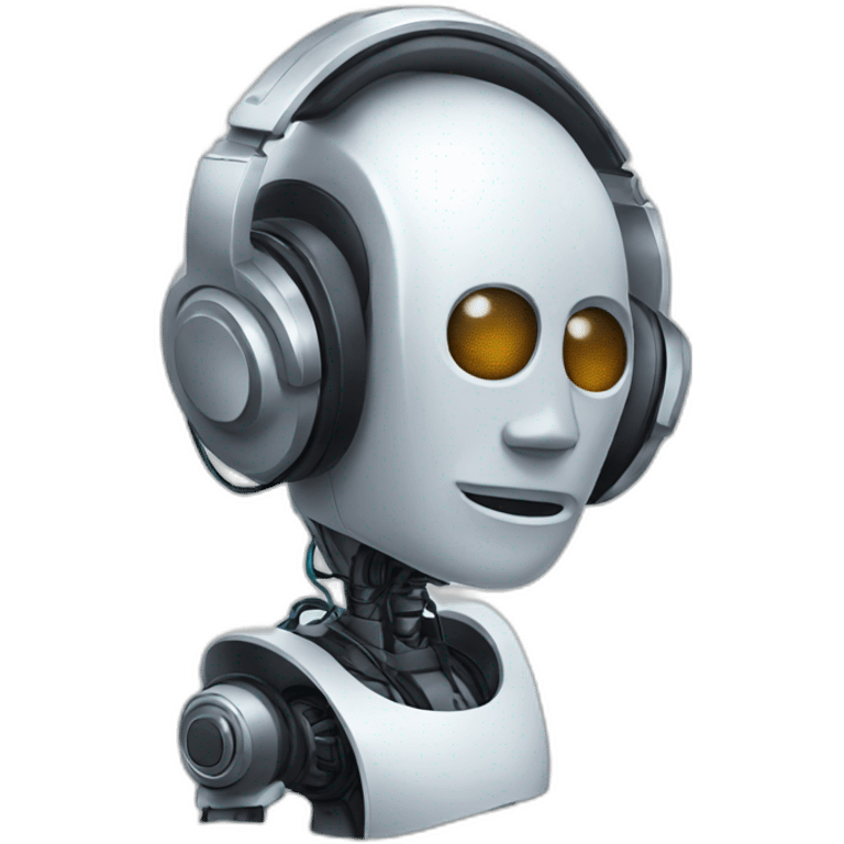 robot in headphones emoji